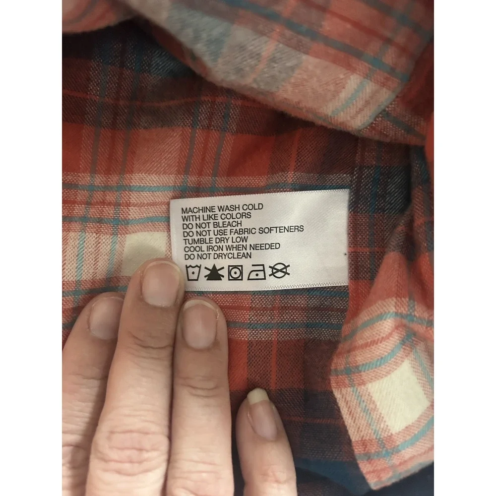 Orvis Flannel Lined Shirt Jacket Mens Size XL Navy Blue Outdoor Classic Comfort